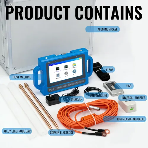 Miniatura 6 de Detector de agua S150 Buscador de agua subterránea para pozo Función de mapeo automático para levantamiento de aguas subterráneas y ubicación