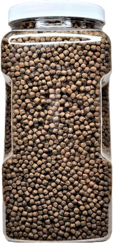 Miniatura 2 de Pellets de cíclidos, 45 % de proteína flotante de 0.217 in (7/32 pulgadas) para Oscar más grandes, cíclidos centroamericanos, sudamericanos, frasco