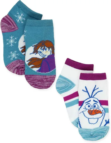 Miniatura 5 de Disney Frozen 2 Anna Elsa - Juego de 6 calcetines para niños pequeños