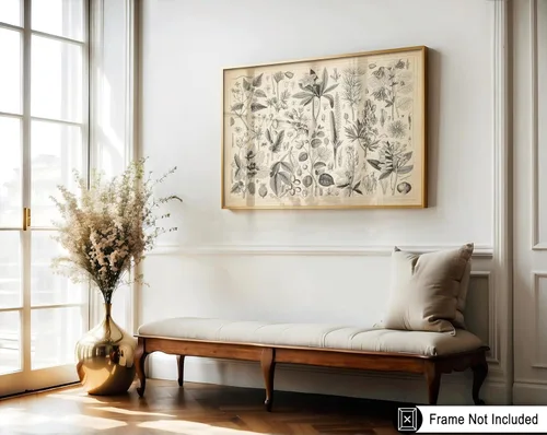 Miniatura 3 de Poster Master Póster Vintage de Plantas Cultivadas - Impresión Botánica Retro - Arte de Flores - Arte de Plantas - Regalo para Hombres y Mujeres