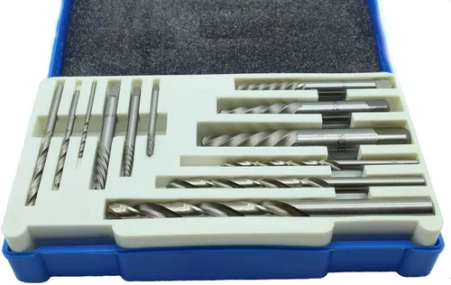 Miniatura 3 de TEMO Kit de extractor de tornillos de alta resistencia de 5 piezas Juego de herramientas de extracción de pernos rotos