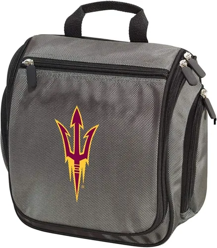Miniatura 3 de Bolsa de aseo ASU o kit de afeitado de la Universidad Estatal de Arizona Bolsa de viaje colgante, Gris