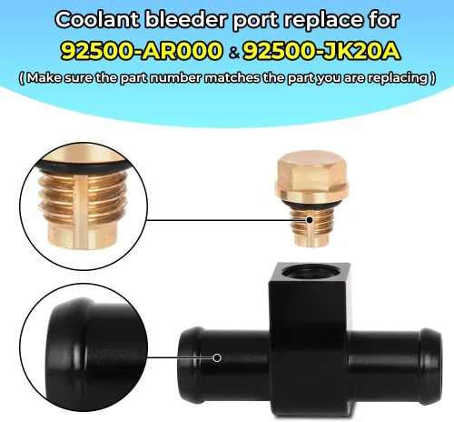 Miniatura 2 de MOTOQUEEN Reemplazo para 92500-AR000 y 92500-JK20A Conector de manguera jaspeado para Nissan Z33 350z Z34 370z Infiniti G35 G37 Puerto de purga