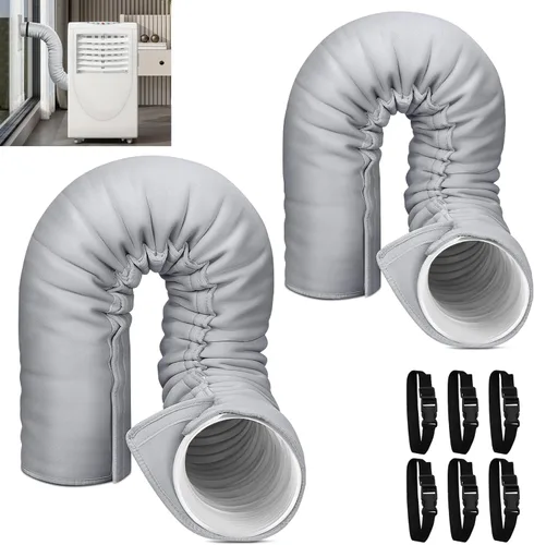 Miniatura 10 de Funda aislante para manguera de aire acondicionado portátil, cubierta aislante para manguera de aire acondicionado portátil, se ajusta a manguera