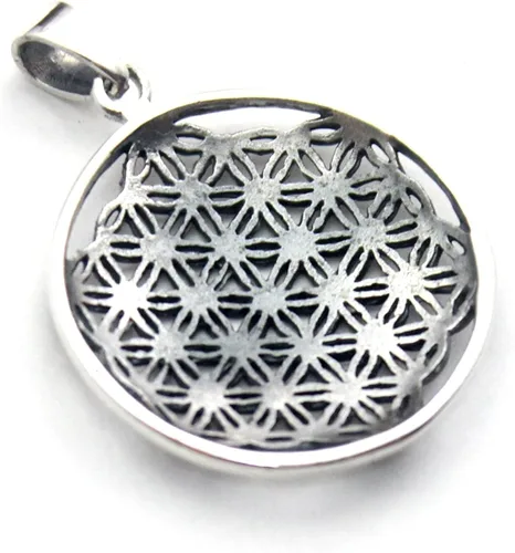Miniatura 3 de Colgante de plata de ley 925 con diseño de flor de la vida de COSUMOSU