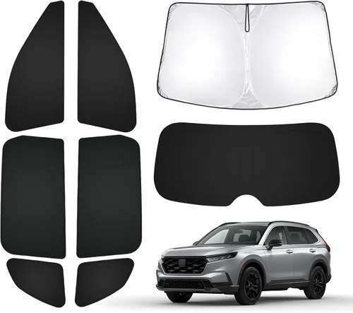 Miniatura 64 de T TGBROS Parasol para parabrisas para Honda Civic 2022-2025 2026, parasol grueso con bloqueo UV y opaca, para privacidad, plegables, 8 accesorios