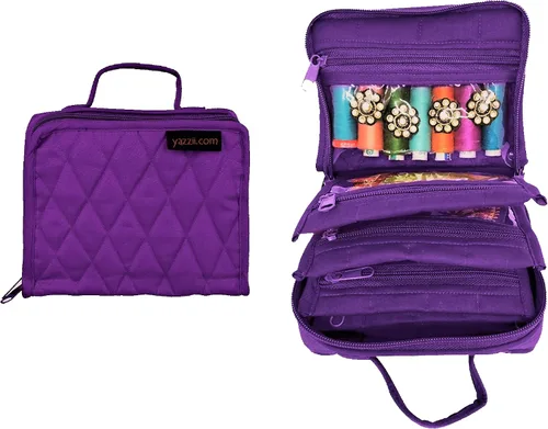 Miniatura 8 de Yazzii Crafters - Mini bolsa organizadora de almacenamiento multiusos para manualidades, cosméticos y joyas