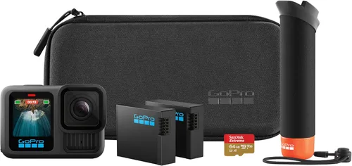 Miniatura 8 de GoPro HERO13 Black Extended Power Bundle - Dual Charger, 3 Enduro Batteries, 1 Curved Adhesive Holder, 64GB MicroSD Card, Mounting Clip + Thumb