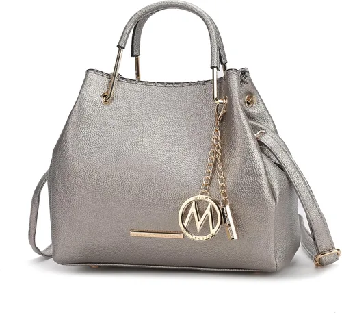 Miniatura 12 de MKF Collection Mia K - Bolso de mano para mujer, de piel vegana, con asa superior, bolso de mano