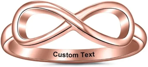 Miniatura 2 de Anillo infinito de amistad para mujeres, adolescentes, niñas, mejor amiga, 2 mejores amigas, mejores amigas, amigas, hermanas, promesa, mujer, ella