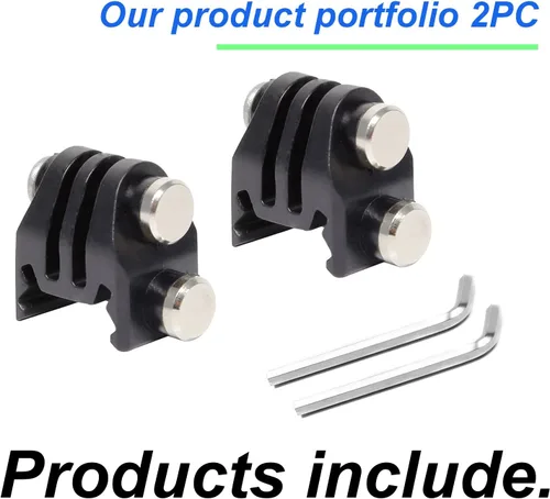Miniatura 4 de Soporte de riel de pistola para GoPro, adaptador de montaje en riel Picatinny de 0.787 in compatible con cámara de acción