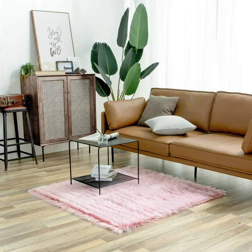 Miniatura 57 de Ashler Home Deco - Tapete de pelo sintético de oveja, mullido, suave, de 2 x 3 pies, lavable a máquina, dormitorio, habitación de los niños, sala
