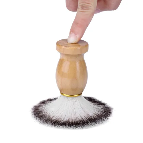 Miniatura 9 de Brocha de afeitar personalizada, cepillo de afeitar hecho a mano para hombre para aseo de hombres, afeitado húmedo, regalo (mango de madera, 01)