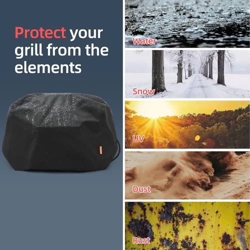 Miniatura 6 de Funda impermeable para parrilla Ninja Woodfire al aire libre, accesorios para parrilla de ahumador de fuego de madera Ninja serie OG300/700
