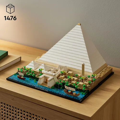 Miniatura 2 de LEGO Architecture Gran Pirámide de Giza Set 21058, Kit de Construcción de Modelo de Decoración del Hogar, Actividad Creativa de DIY, Colección