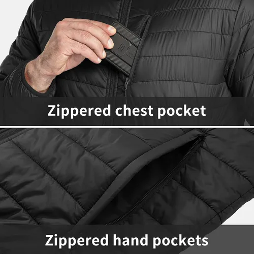 Miniatura 5 de 33,000ft Chaqueta acolchada ligera y plegable para hombre