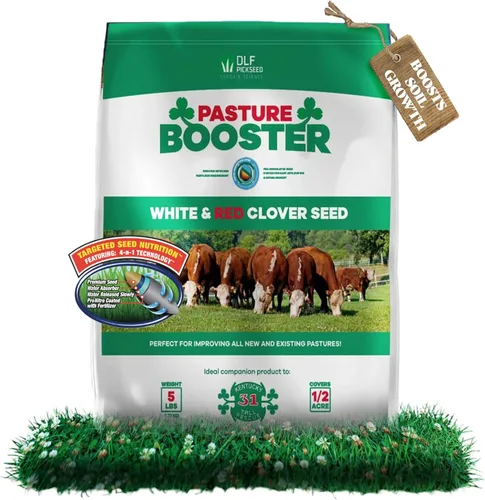 DLF Mezcla de semillas de trébol para pastos, ganado, caballos, que proporciona proteínas y nutrientes esenciales para mejorar la salud del suelo, 5