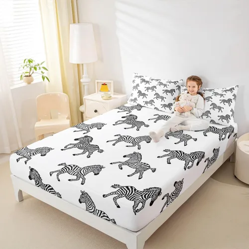 Miniatura 14 de Erosebridal Sábana bajera ajustable con bandera estadounidense, juegos de ropa de cama para adolescentes y motos de cross, tamaño individual
