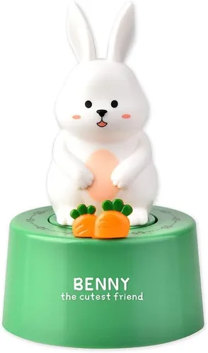 Miniatura 12 de Conejo de dibujos animados modelo temporizador mecánico 60 minutos de cocina Gadget reloj de cocina contadores de alarma temporizador manual