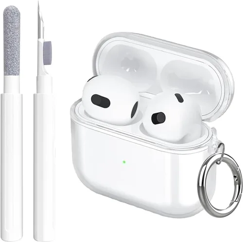 Miniatura 13 de Aircawin Funda transparente para Airpods, funda protectora a prueba de golpes para Airpod 1 y 2, accesorios de protección completa de TPU suave
