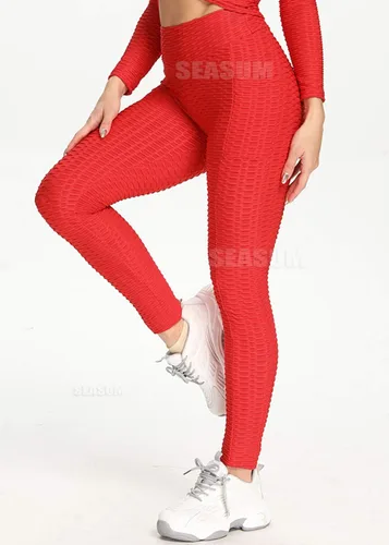 Miniatura 8 de SEASUM - Pantalones de yoga de cintura alta para mujer, con control de abdomen y realce de glúteos, leggings favorecedores para entrenar y correr