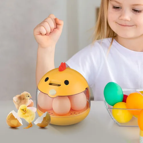 Miniatura 8 de TOYANDONA Incubadora de 5 huevos con control automático de temperatura y humedad - Incubadora pequeña para aves con ventilación de aire y ovoscopio