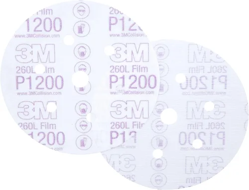 Miniatura 10 de 3M 17 Hookit - Disco de película para acabado, antipolvo, 6 pulgadas, P8., P600, 3