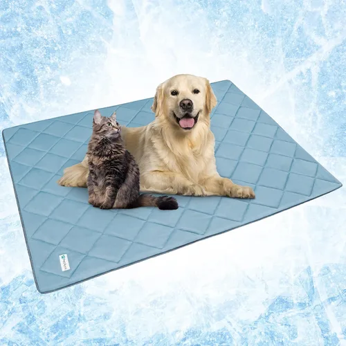 Miniatura 13 de PetAmi Manta Refrigerante Premium para Perros Manta Ligera y Esponjosa para Mascotas, Funda de Cama para Perros, Gatos y Cachorros Manta