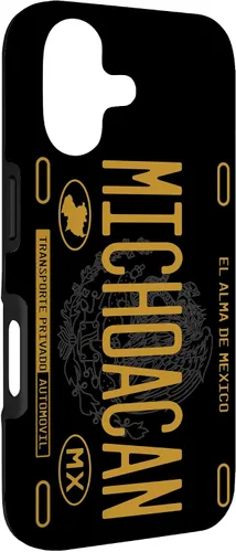 Miniatura 3 de Michoacano Michoacan Mexican State License Plate Phone Case for iPhone 17