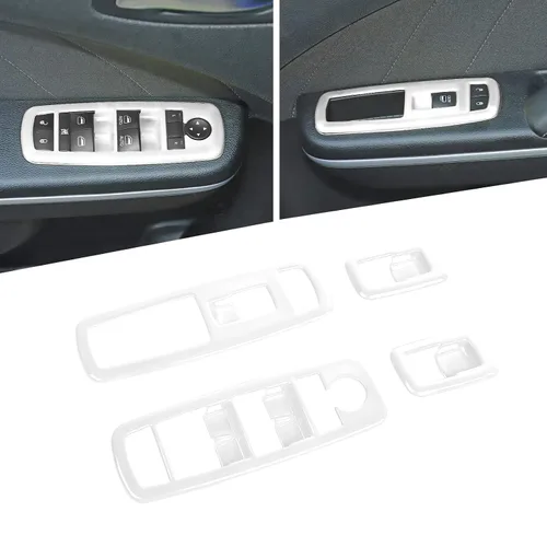 Miniatura 22 de Voodonala Interruptor de elevación de ventana, botón de control de elevalunas eléctrico, embellecedor para Dodge Charger Durango 2011-2025, para RAM