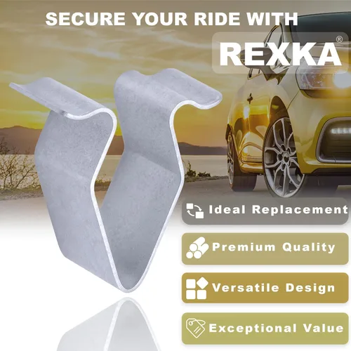Miniatura 4 de Rexka Clip de resorte para panel de ajuste metálico, 30 unidades, 0.630 in, compatible con VW Audi 4A0-867-276A 30Pcs