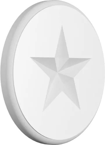 Miniatura 16 de Ekena Millwork ROSP030X030X100GRY08 Roseta estándar con borde redondeado, PVC