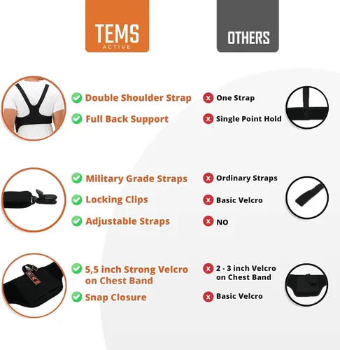 Miniatura 6 de Funda de hombro para transporte oculto – Funda oculta para el pecho, funda universal para pistola para hombres y mujeres, se adapta a Glock, S & W