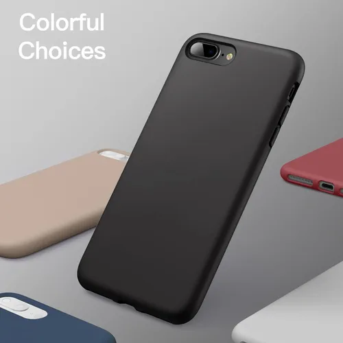 Miniatura 6 de JETech - Carcasa de silicona para iPhone 7 Plus, iPhone 8 Plus, de 5.5 pulgadas, tacto suave y sedoso, funda protectora de cuerpo completo, a prueba