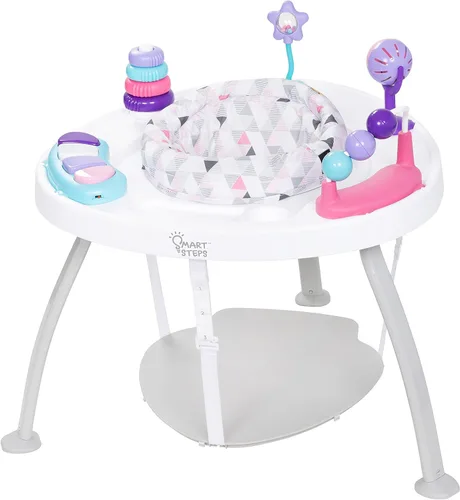 Miniatura 24 de Smart Steps® Explore N’ Play 5 en 1 de asiento de actividad a elevador, Azul Safari Divertido