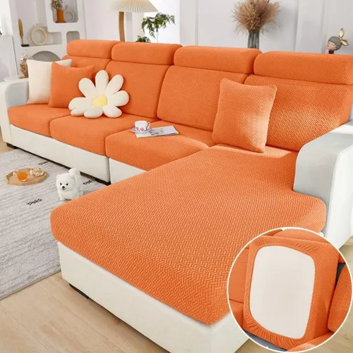 Miniatura 14 de Funda mágica universal para interior de sofá, funda de sofá resistente al desgaste, funda de sofá modular en forma de L, diván con cojín separado