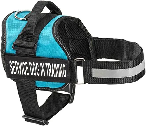 Miniatura 14 de Industrial Puppy Arnés de chaleco de entrenamiento para perro de servicio, chaleco duradero y ajustable con correas reflectantes, parches