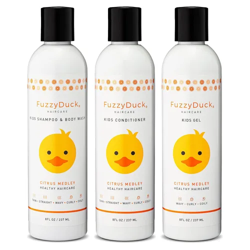 Miniatura 9 de FuzzyDuck Acondicionador desenredante y sin enjuague para cabello fino, grueso, ondulado, rizado y rizado natural, hidratante antiencrespamiento