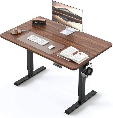 Miniatura 30 de BANTI Escritorio de pie de 48 × 24 pulgadas, ergonómico, altura eléctrica ajustable, para sentarse y ponerse de pie, escritorio de oficina para Arce