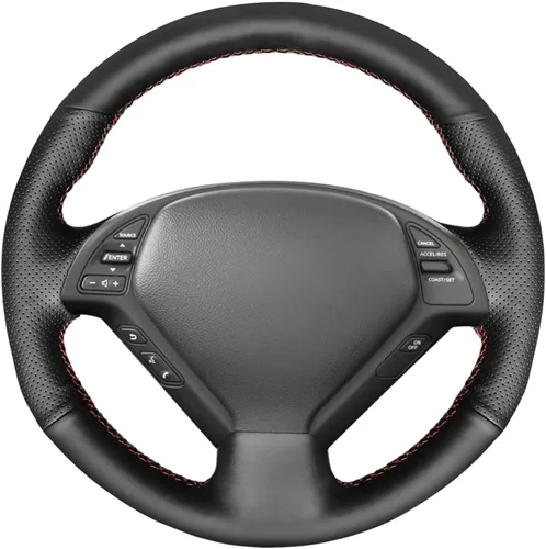Miniatura 18 de Loncky - Funda de cuero para volante color beige, ajuste personalizado para Infiniti G37/ Infiniti G35/ Infiniti EX35 /Infiniti EX25/ Infiniti EX37