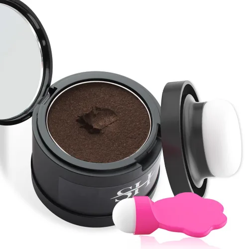 Miniatura 40 de Polvo para Teñir Raíces de Cabello Marrón - Cubre Instantáneamente el Cabello Gris con Sutil Sombra de Color para Cabello Fino 4g