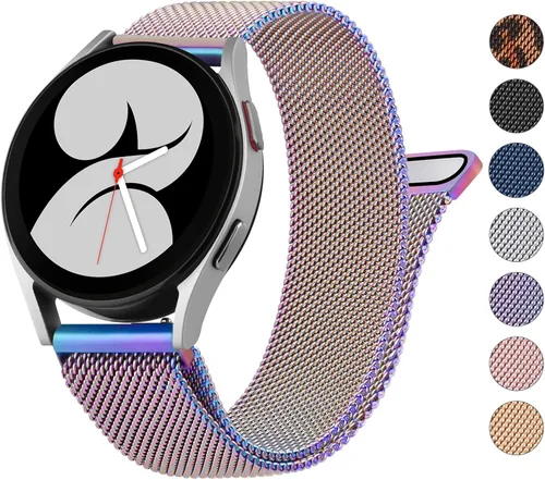 Miniatura 13 de Wanme Correa de repuesto para Samsung Galaxy Watch 4 de 1.575 in y 1.732 in, Galaxy Watch 4 Classic de 1.654 in y 1.811 in, para mujeres y hombres