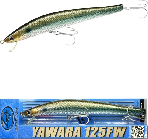 Miniatura 16 de LUCKY CRAFT FlashMinnow 125 YAWARA, señuelos de pesca de agua salada, accesorios y equipo de pesca de surf Jerkbait, señuelos de pesca de fletán