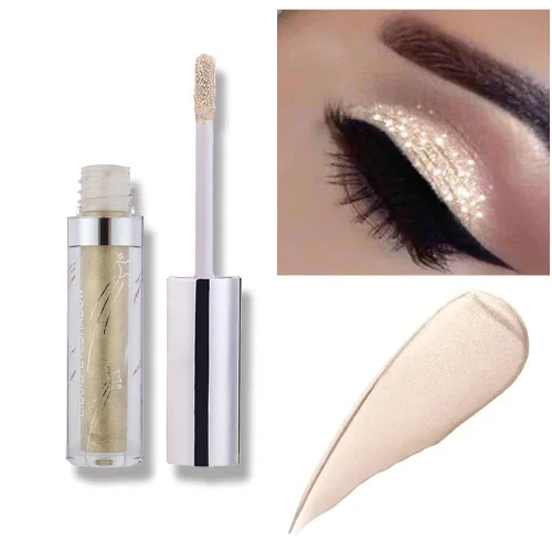 Miniatura 13 de Sombra de ojos líquida con brillantina, pigmentos metálicos, metales de maquillaje brillantes para ojos, delineadores de ojos, sombra de ojos