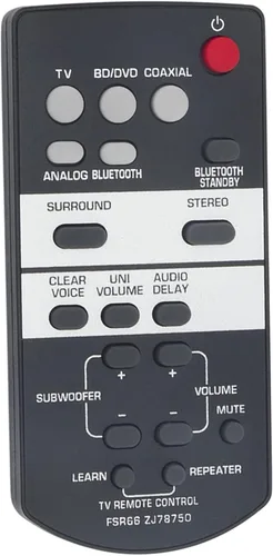 Miniatura 2 de Nuevo FSR66 ZJ78750 Control remoto de repuesto para Yamaha Front Surround System YAS-103 YAS-93 ATS-1030 YAS103 YAS93 ATS1030 YAS-203 YAS-105