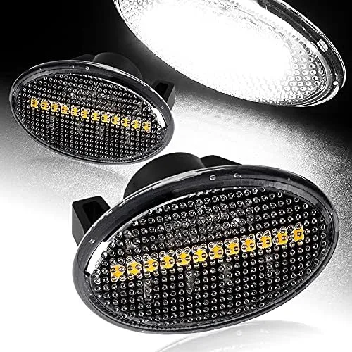 Miniatura 2 de HYPERSPEED Luces de posición laterales delanteras, conjunto de lámpara de señal de giro, 2 unidades, apta para Mercedes Benz Metris Vito Clase V Van