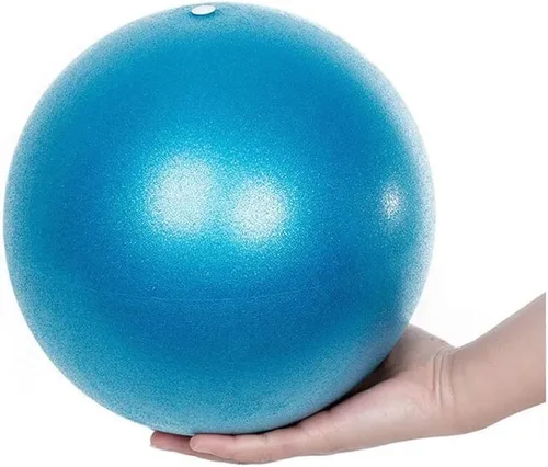 Miniatura 8 de Pelota de ejercicio pequeña antiestallido, antideslizante, estabilidad de 9 pulgadas con popote inflable, mini pelotas de pilates, ideal para yoga