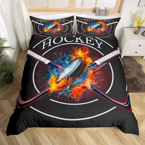 Miniatura 13 de Juego de ropa de cama con estampado de lobos en 3D, funda de edredón de lobo ártico para niños, adolescentes, niños y niñas, funda de edredón