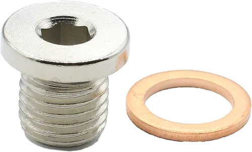 Miniatura 2 de Arandela de tapón de drenaje de aceite 2203739 7052306 compatible con Polaris Sportsman ACE General Ranger RZR ATV UTV Scrambler 570 600 700 800 850