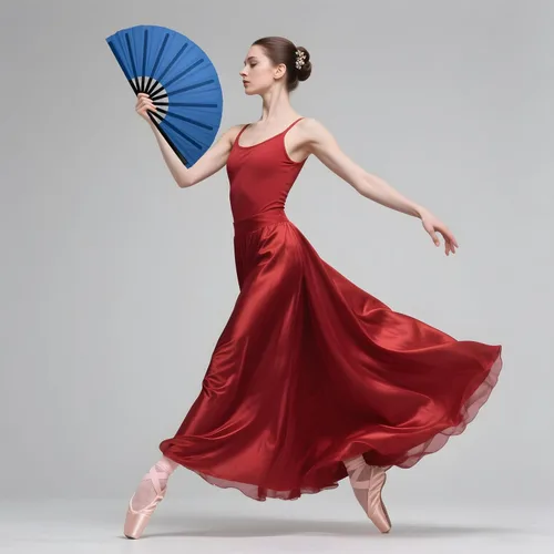 Miniatura 3 de QIRMIZI Abanico plegable grande de 10 piezas para rave de mano, abanicos para Kung Fu, Tai Chi, Danza, Festivales de Música, Carnavales, bodas